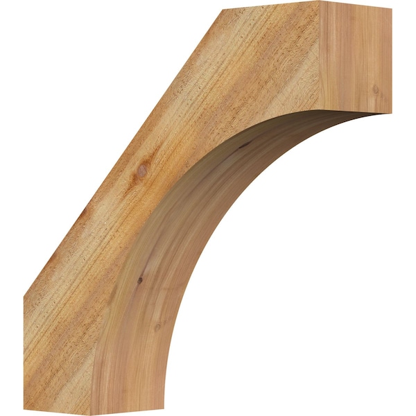 Ekena Millwork 6"W x 22"D x 22"H Westlake Rough Sawn Knee Brace, Western Red Cedar BRC06X22X22WTL00RWR - main